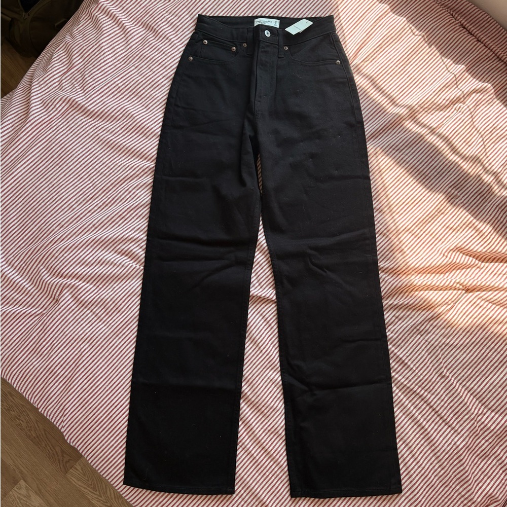 Abercrombie & Fitch Curve Love Black High Rise Jeans